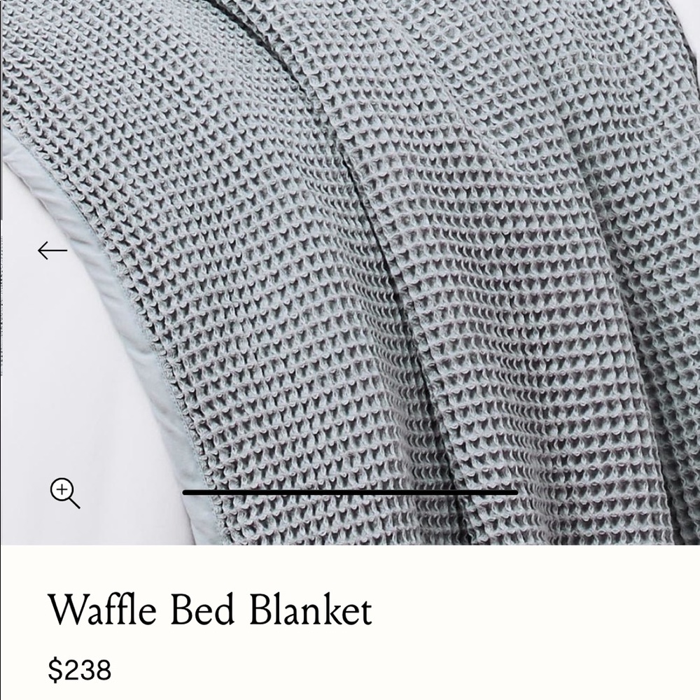 Boll & Branch Waffle Bed Blanket Shore King/Cal King
